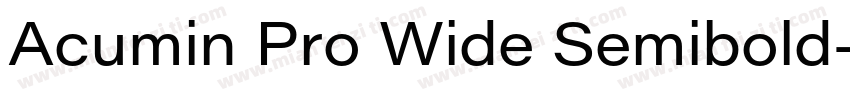 Acumin Pro Wide Semibold字体转换